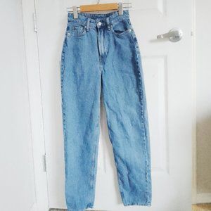 &Denim High Rise Loose Ankle Length Mom Jeans